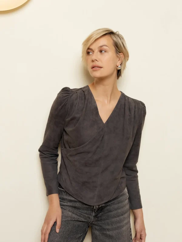 Heather Suede - Grey